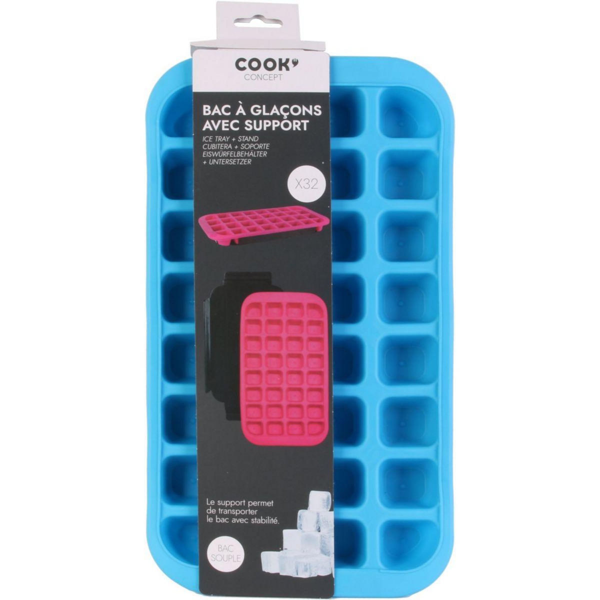 COOK CONCEPT Bac à glaçons avec support