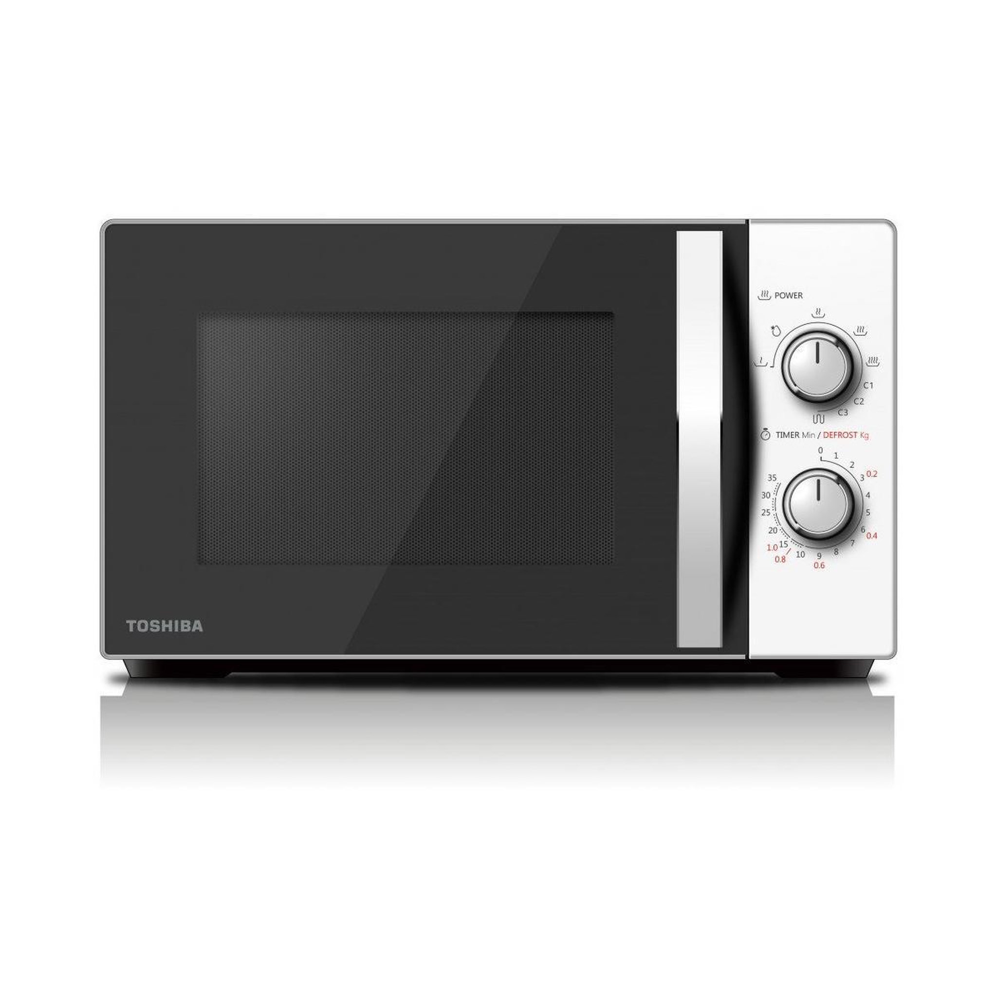 Toshiba Toshiba MW-MG20P Four à micro-ondes combiné 20 L 800 W Noir Blanc