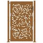 Voir la diapositive 4 : VIDAXL Porte de jardin acier resistant aux intemperies design flamme