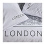 Voir la diapositive 2 : Today Parure de lit - TODAY - JAVA - 2 personnes - 240x220 cm - Coton - Imprimé London - Blanc