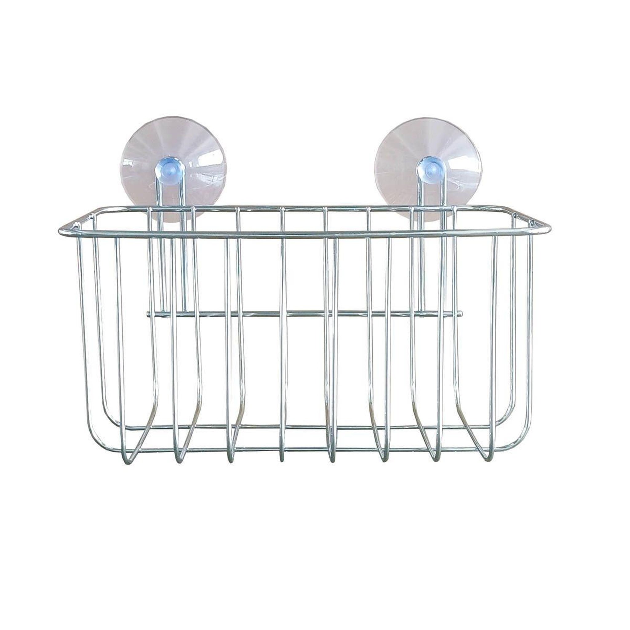 Douceur d'Intérieur Panier de douche ventouse  filaire basic  22cm chrome