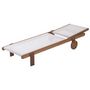 Voir la diapositive 3 : Habitat et Jardin Bain de soleil en bois exotique  Saïgon  - Maple - Ecru - Lot de 4