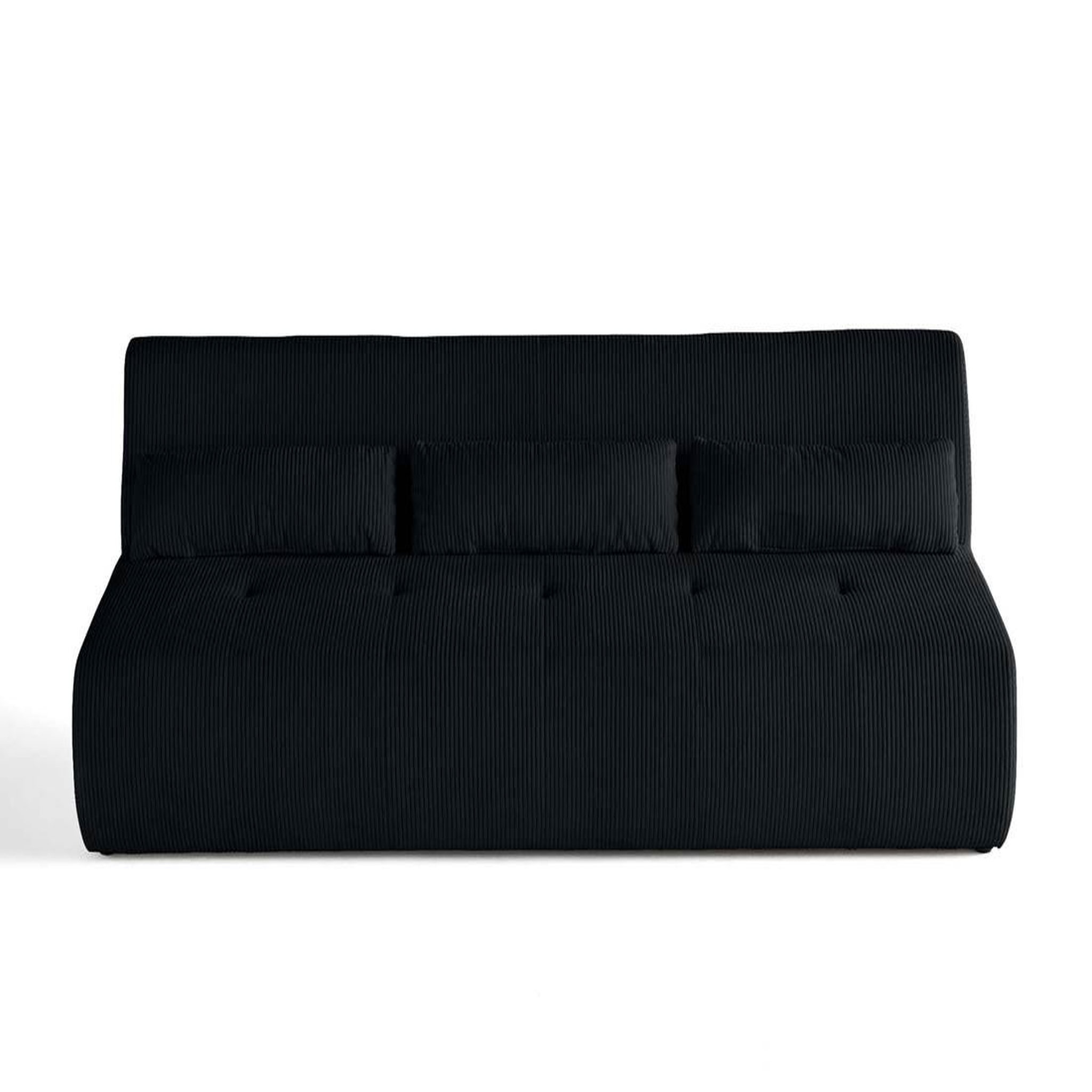 Voir la diapositive 6 : LISA DESIGN Onyx - canapé droit 3 places - en velours côtelé