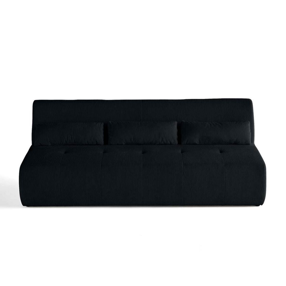 LISA DESIGN Onyx - canapé droit 3 places - en velours côtelé