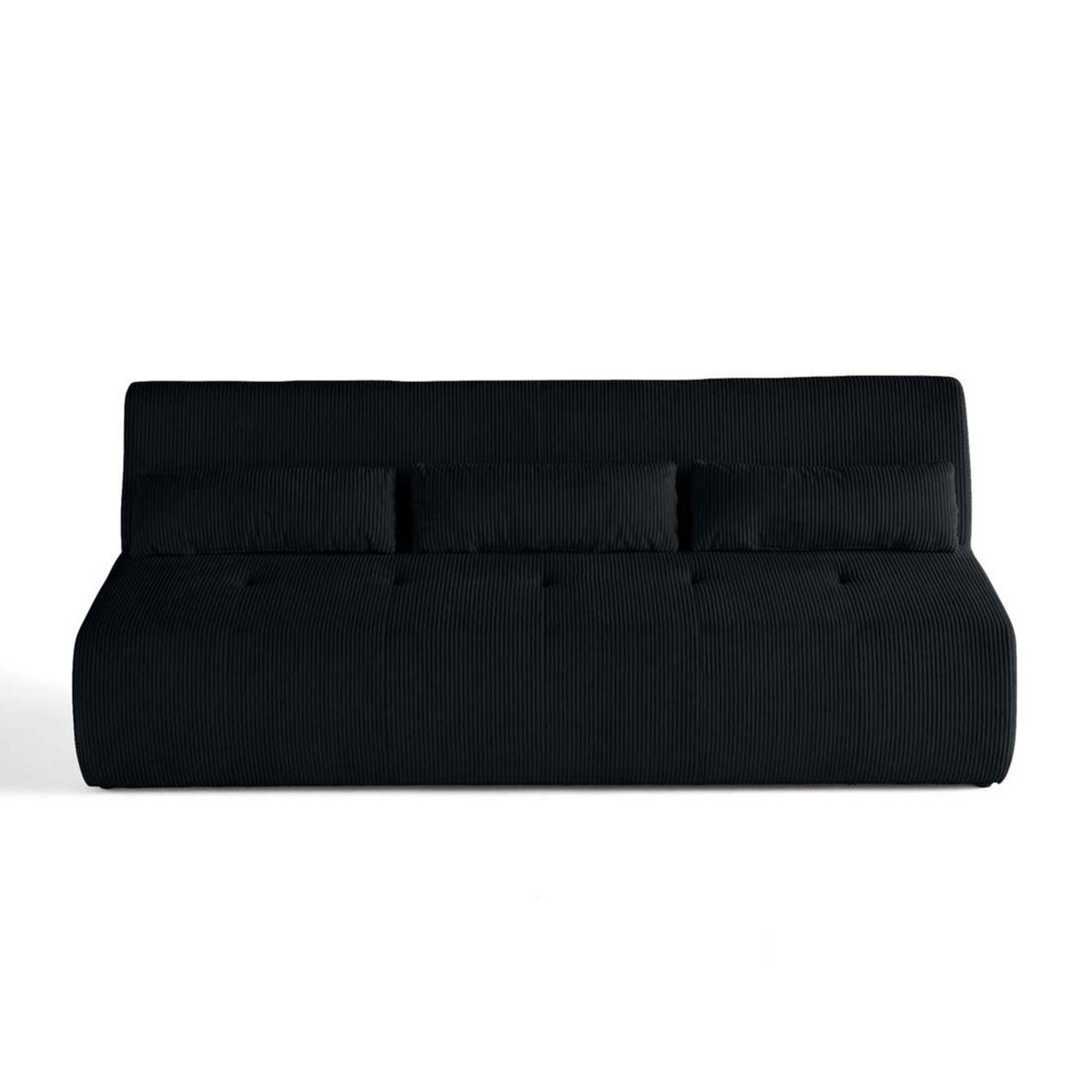 LISA DESIGN Onyx - canapé droit 3 places - en velours côtelé