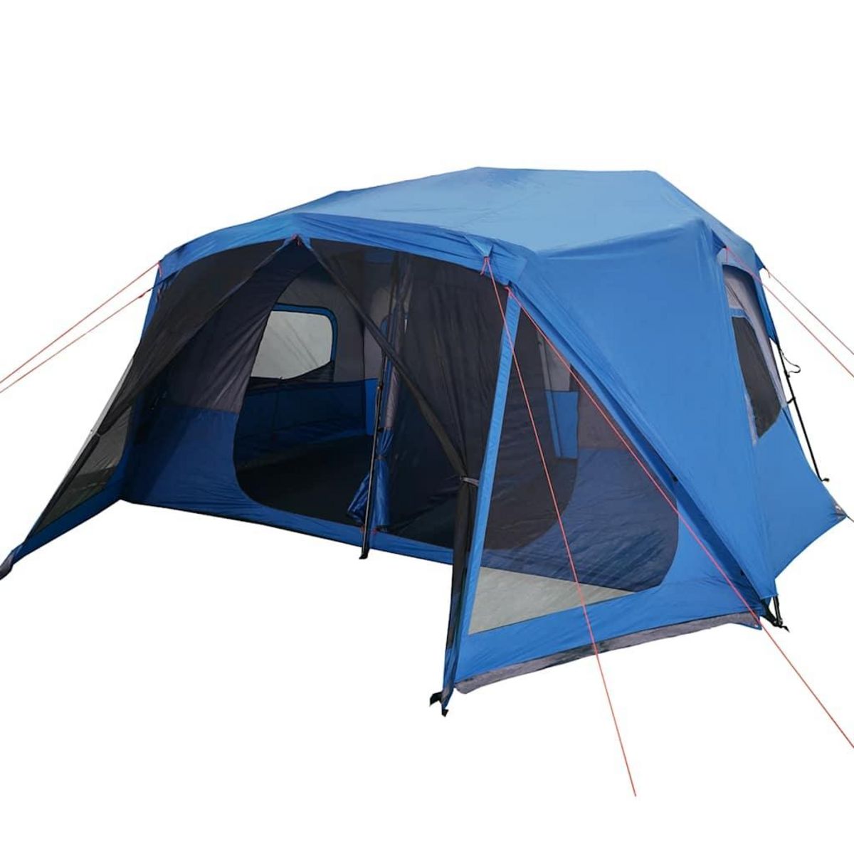 VIDAXL Tente familiale 10 personnes bleu liberation rapide impermeable