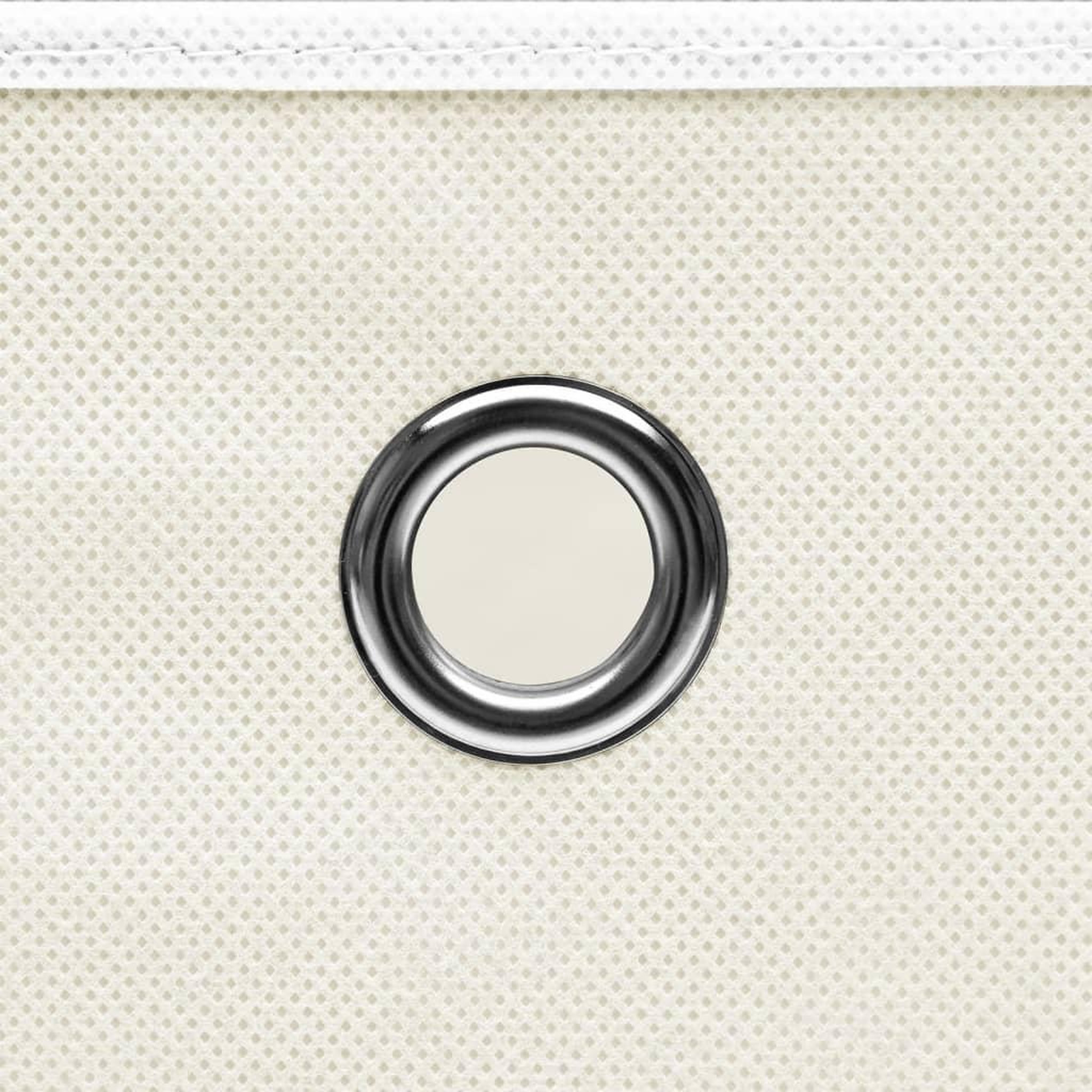 Voir la diapositive 4 : VIDAXL Boîtes de rangement 10 pcs Blanc 32x32x32 cm Tissu
