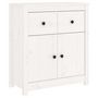 Voir la diapositive 2 : VIDAXL Buffet blanc 70x35x80 cm bois massif de pin