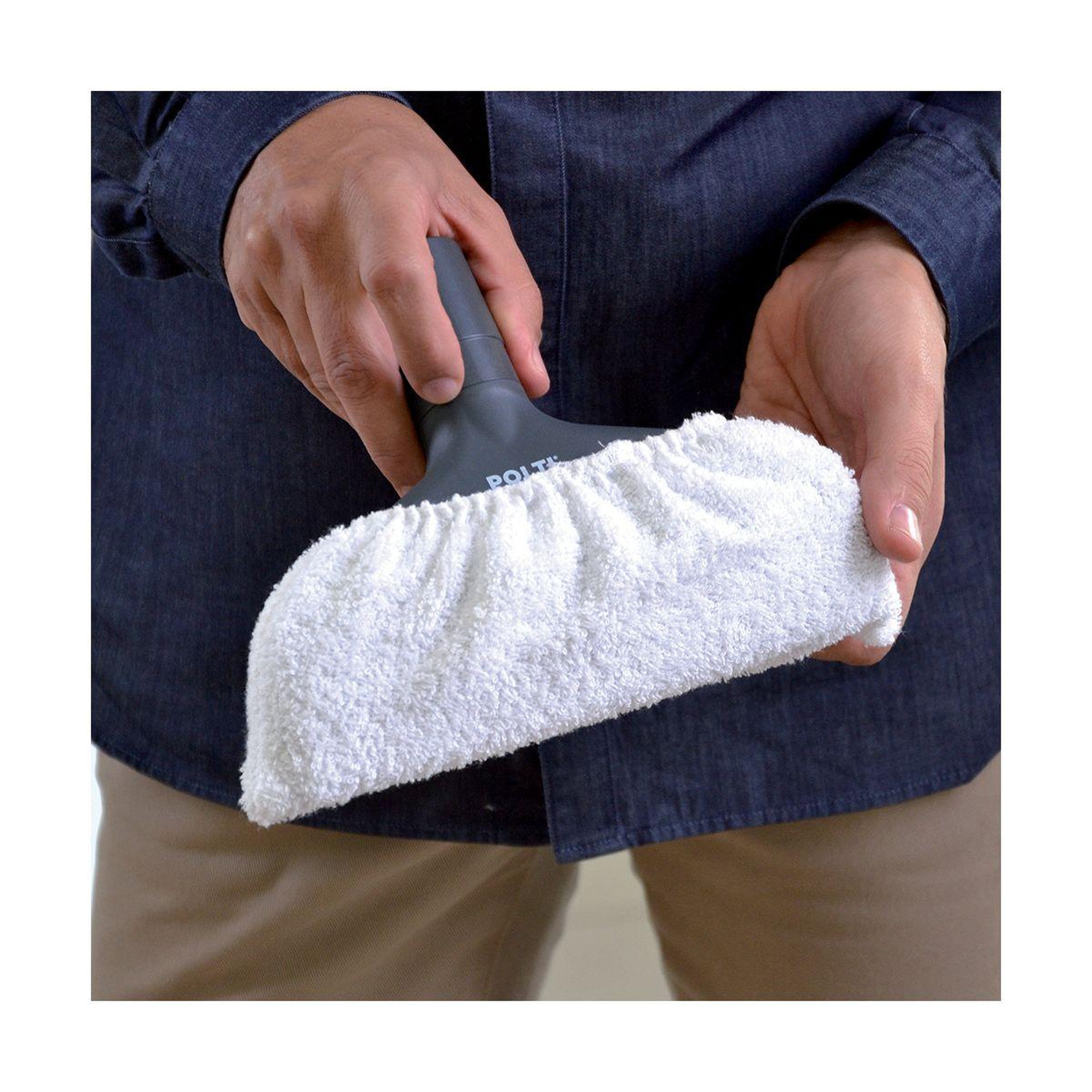 Voir la diapositive 4 : POLTI Lingettes et serpillères 2 bonnettes mini brosse paeu0289 aspirateur unico