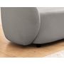 Voir la diapositive 6 : LISA DESIGN Flore - fauteuil en tissu bouclette
