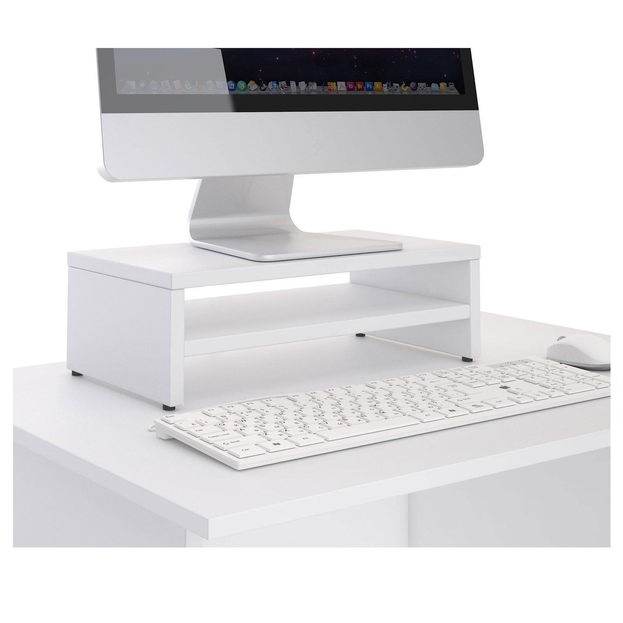 Voir la diapositive 2 : IDIMEX Support d'écran d'ordinateur DISPLAY, en mélaminé