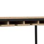 Voir la diapositive 5 : FIVE Meuble bar avec rack pour 25 bouteilles en bois ALIAJ - Noir