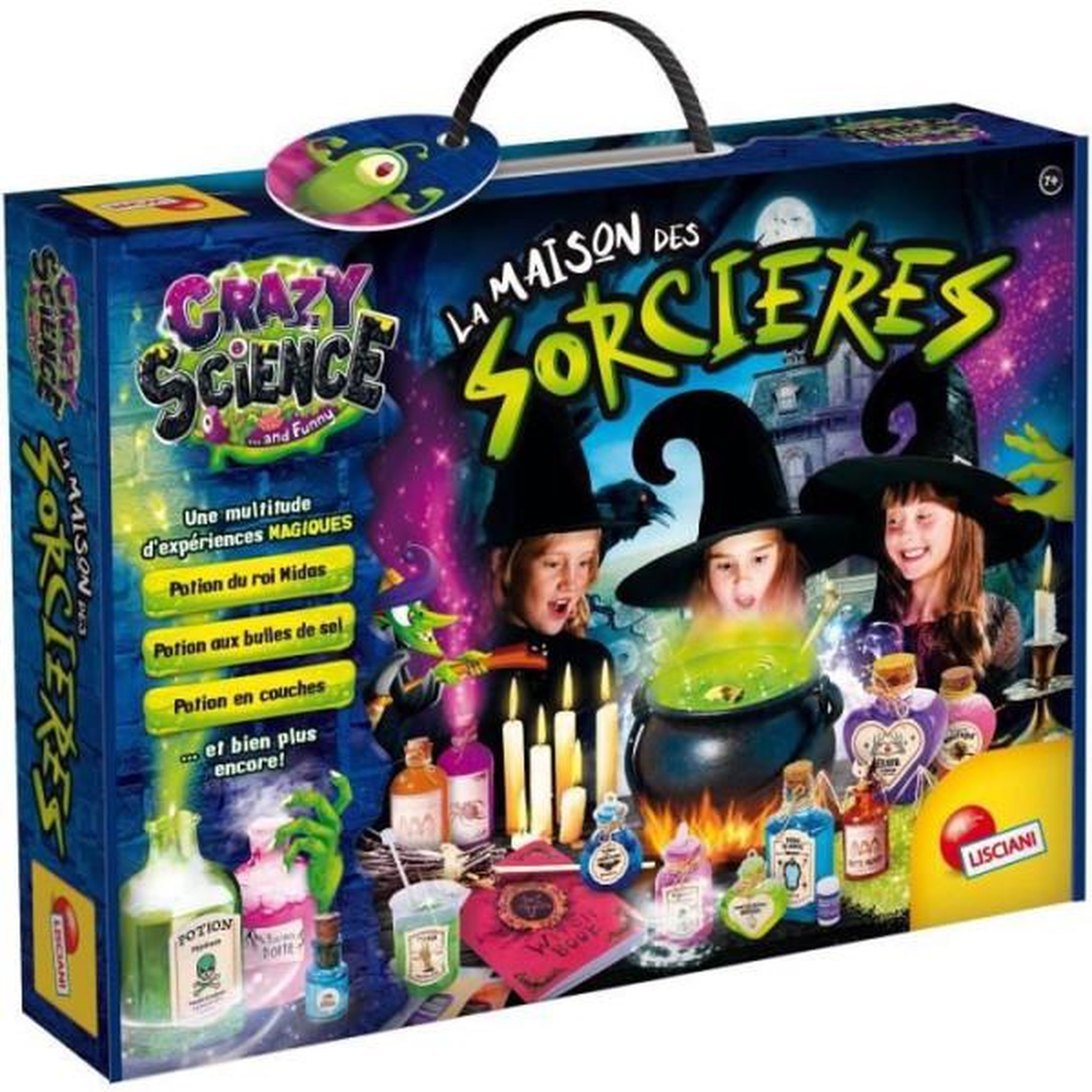 LISCIANI GIOCHI Kit magique - LISCIANI - Crazy Science - Maison des sorcieres - Expériences et potions - Découvertes originales