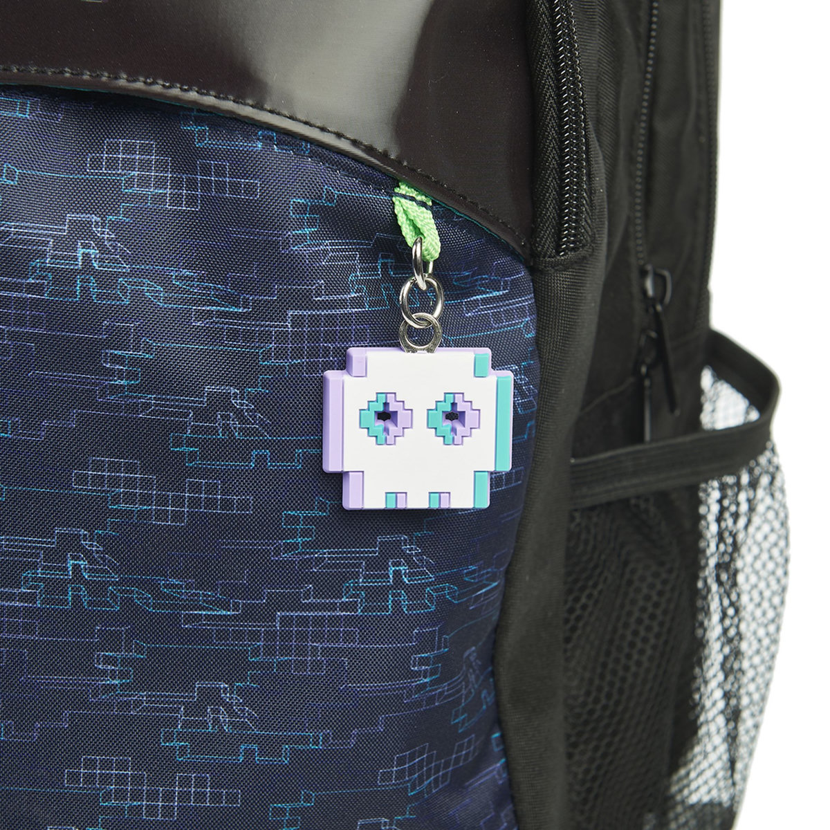 AUCHAN Sac à dos à roulettes GLITCH IN THE MATRIX