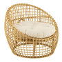 Voir la diapositive 1 : Paris Prix Fauteuil en Rotin & Coussin  Lise  84cm Naturel