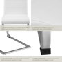 Voir la diapositive 5 : tectake Ensemble de chaises de salle à manger rembourré avec revêtement aspect cuir blanc Lot de 4
