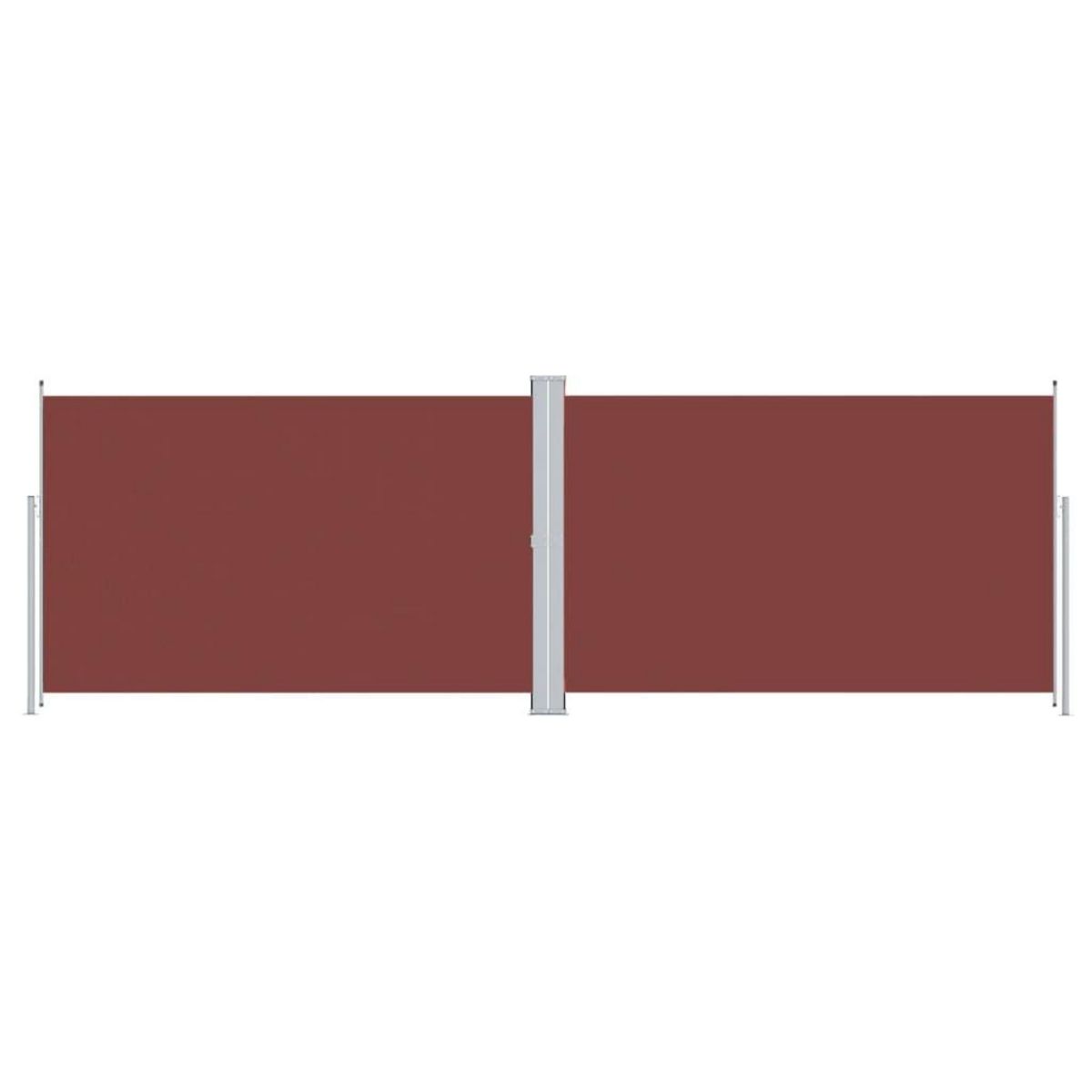 VIDAXL Auvent lateral retractable Marron 220x600 cm