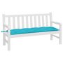 Voir la diapositive 3 : VIDAXL Coussin de banc de jardin turquoise 150x50x7 cm tissu oxford