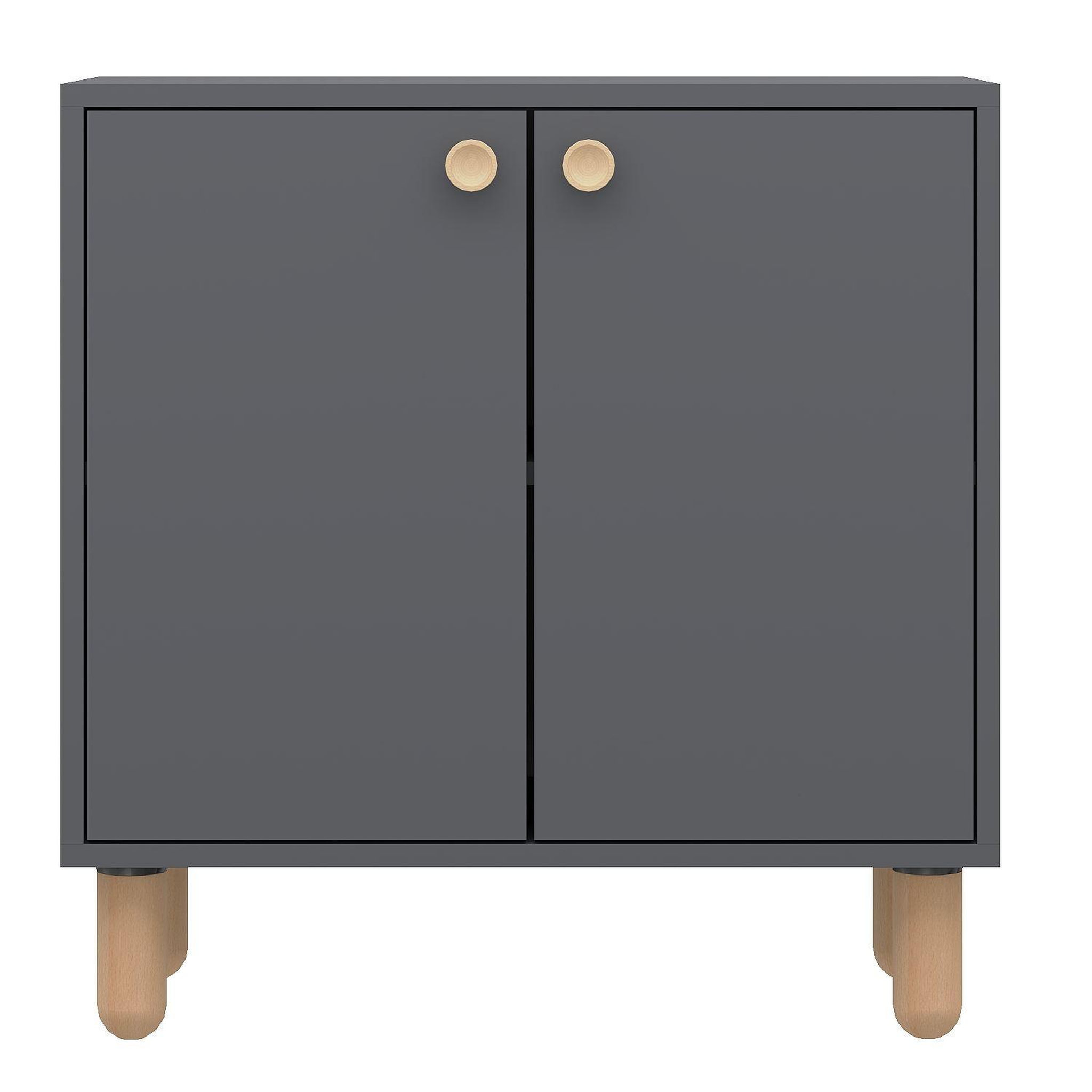 Habitat et Jardin Buffet en bois  lina  - 72 x 36 x 73 cm - gris anthracite