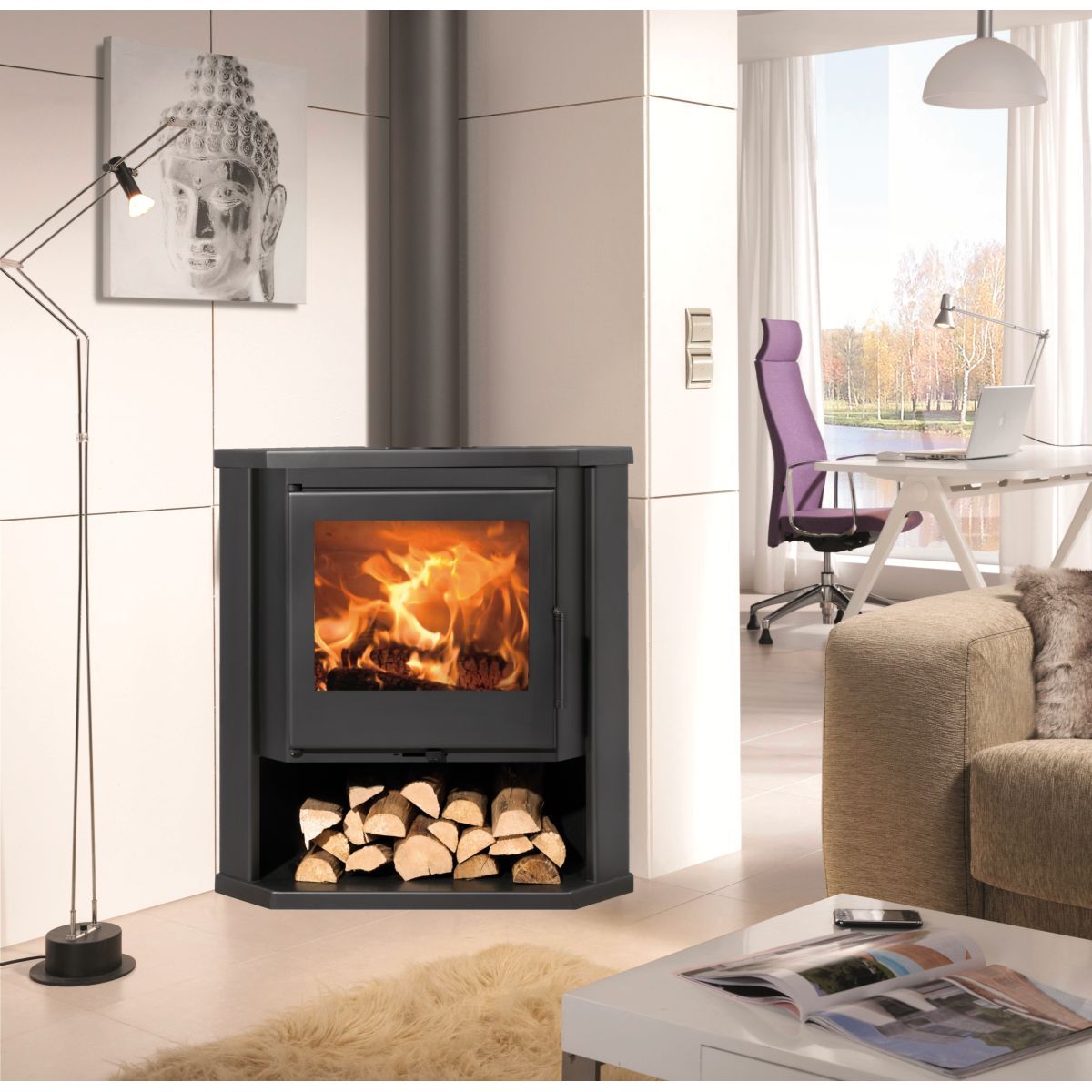 PANADERO Poêle à bois Sintra Ecodesign