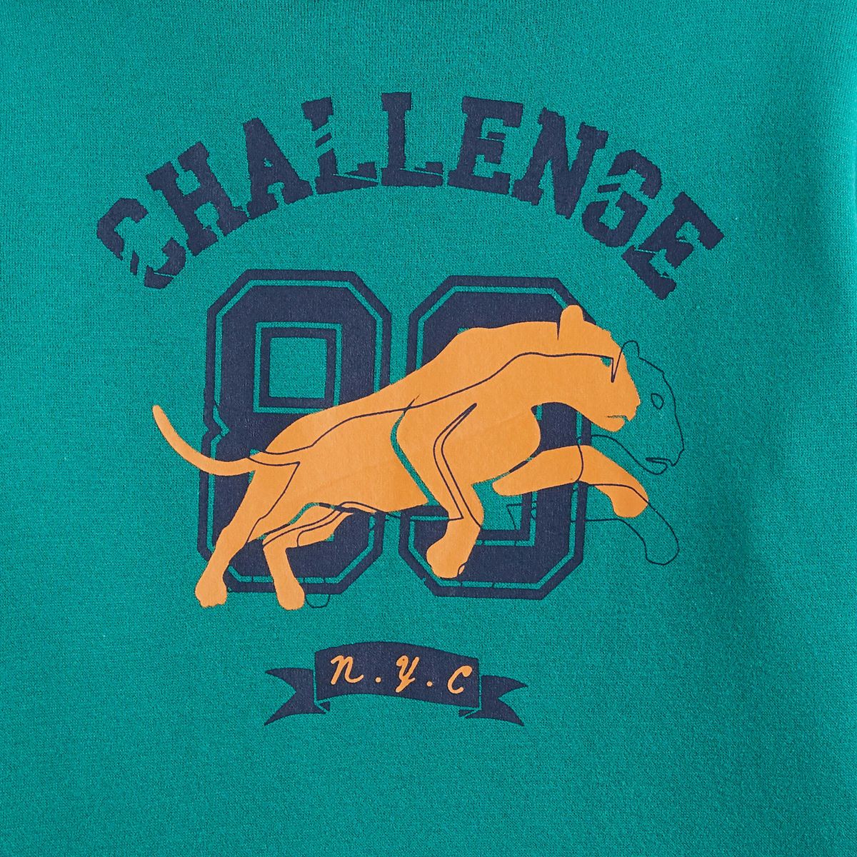 IN EXTENSO Sweat col snood panthère garçon