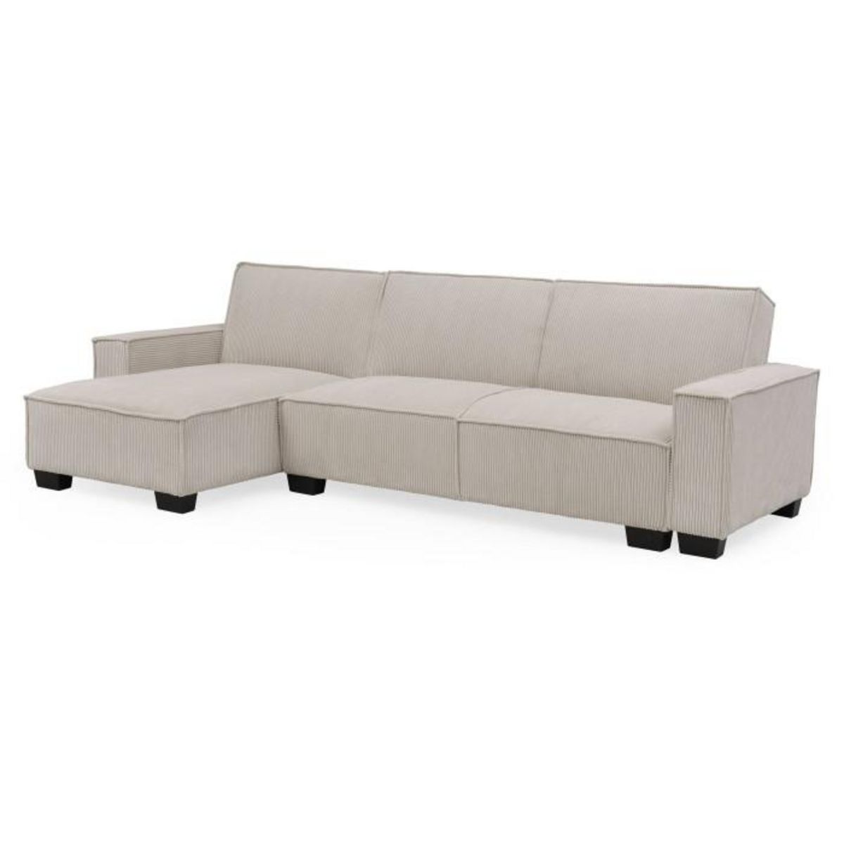 Paris Prix Canapé d'Angle Réversible Convertible  Hester  293cm Beige