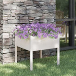 VIDAXL Jardiniere blanc 70x70x70 cm bois de pin massif