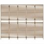 Voir la diapositive 5 : VIDAXL Cloison de separation 5 panneaux beige resine tressee