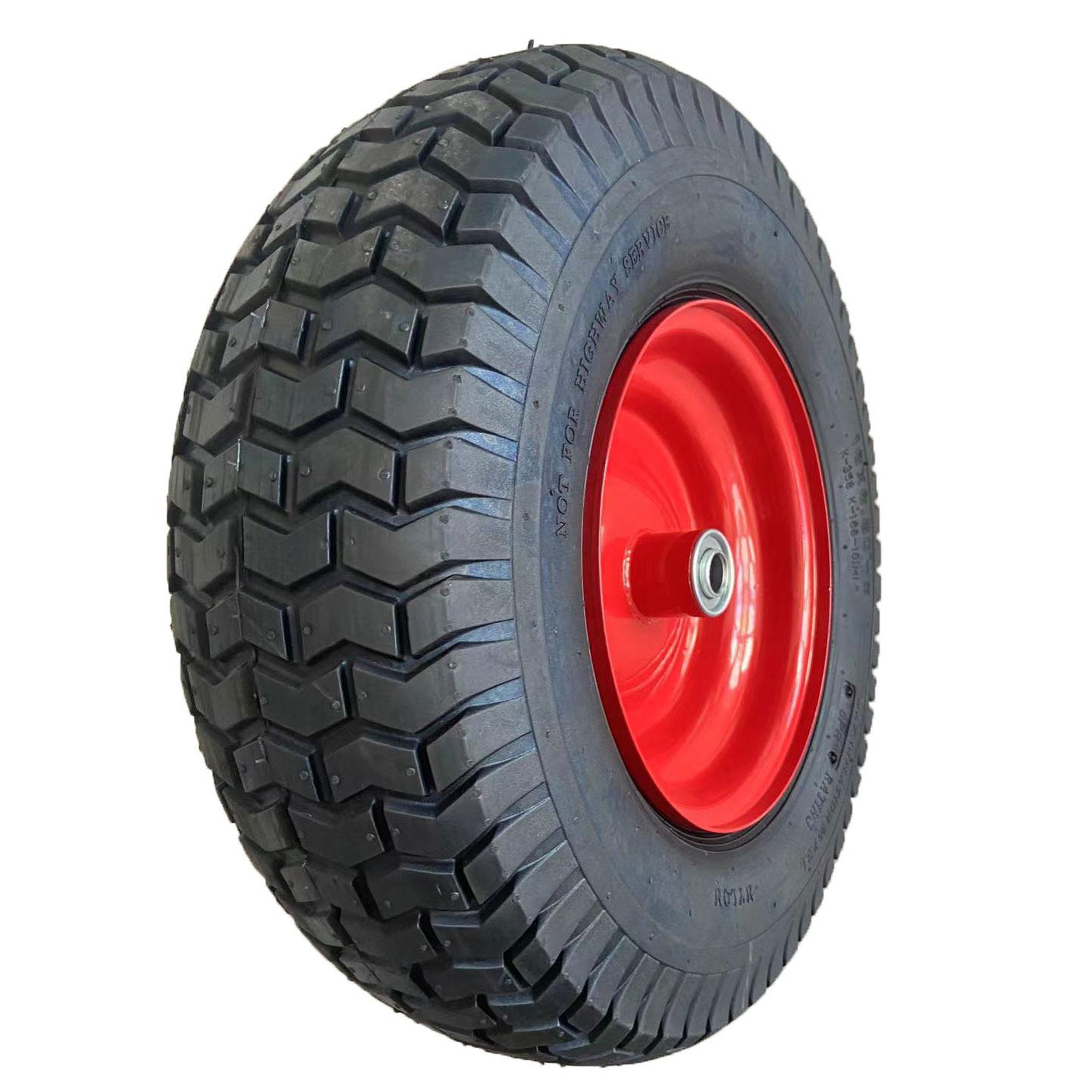 Voir la diapositive 2 : WERKAPRO Roue gonflable ø 400 x 150mm axe déporté