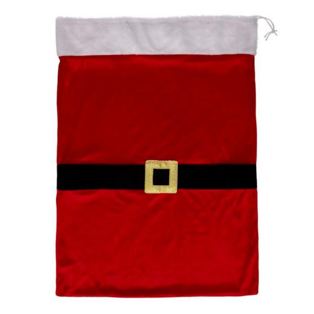 ATMOSPHERA Hotte de Noël  Veste Santa  70cm Rouge & Noir