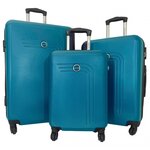 David Jones Set de 3 valises David Jones. Coloris disponibles : Bleu, Rose, Noir