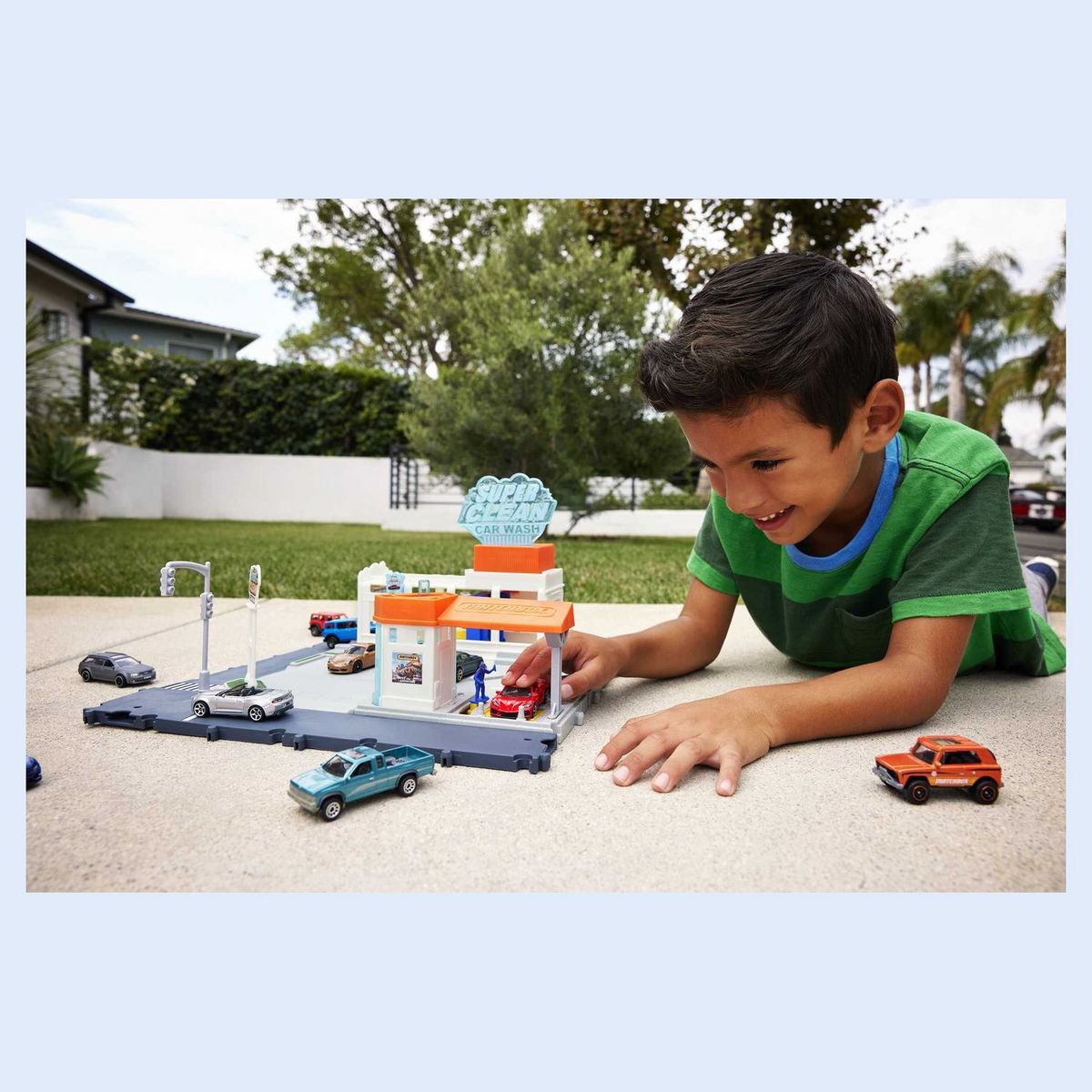 MATCHBOX Coffret Matchbox La station de lavage avec 1 voiture