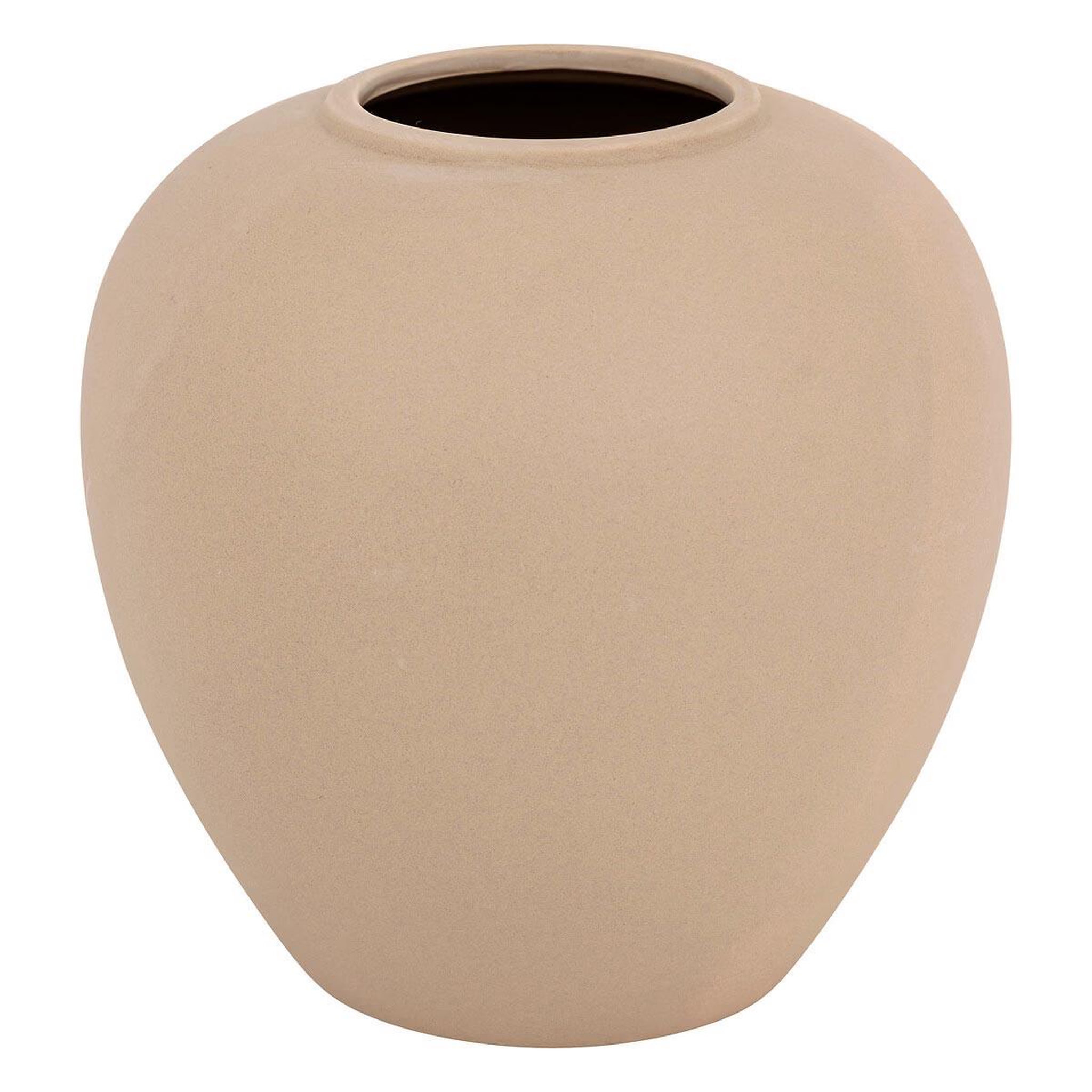 ATMOSPHERA Vase boule en dolomite  rily  22cm nude