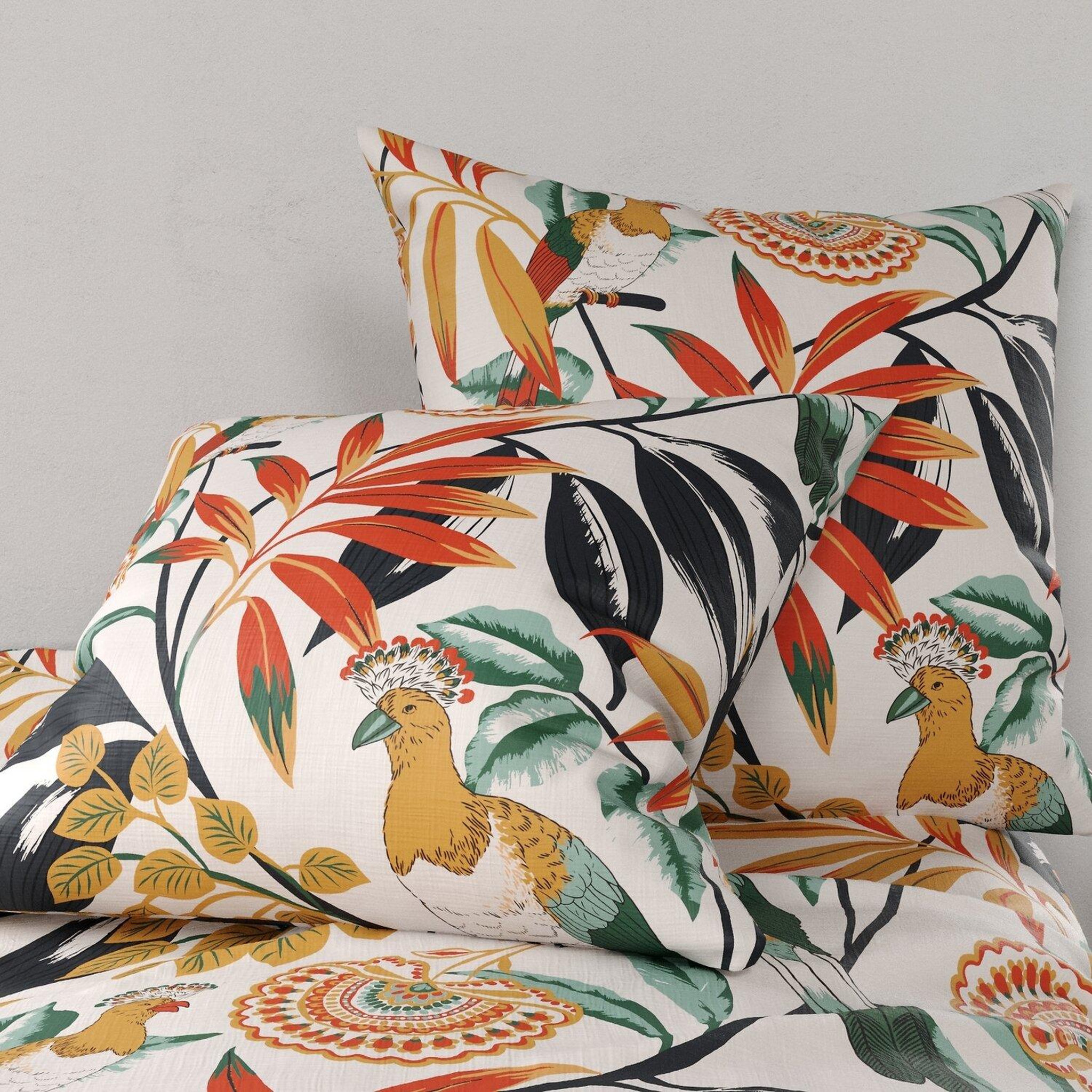 Voir la diapositive 3 : ATELIER DU COTON Parure housse de couette 100% coton 57fils ninon