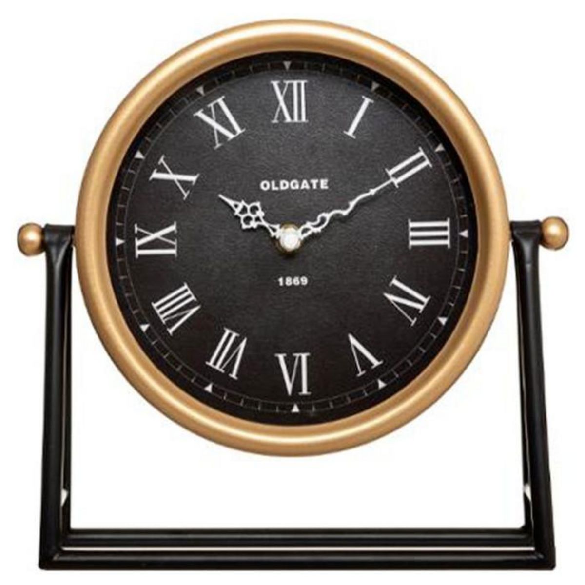 ATMOSPHERA Horloge à Poser en Métal  Luca  27cm Noir