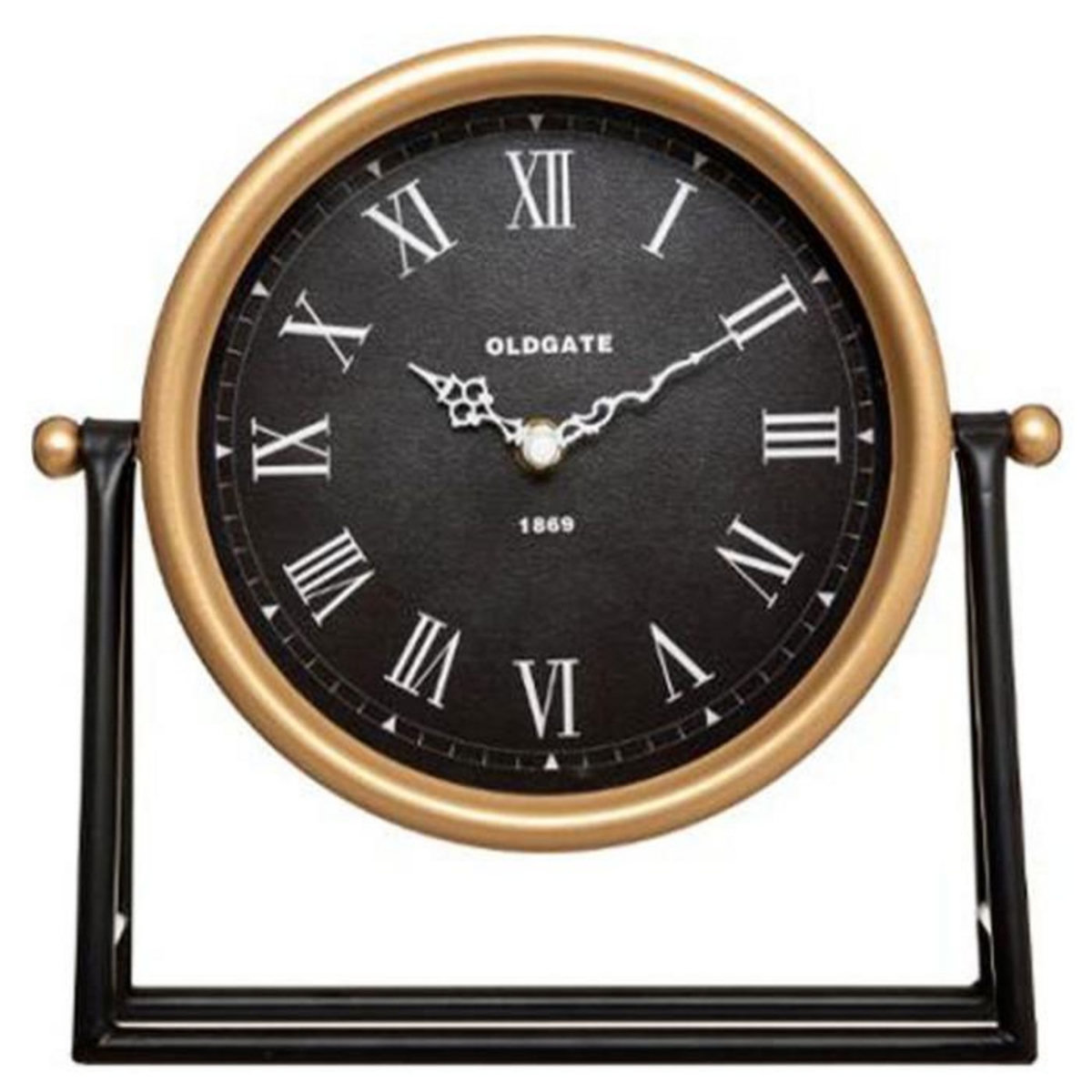 ATMOSPHERA Horloge à Poser en Métal  Luca  27cm Noir