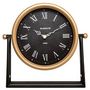 Voir la diapositive 2 : ATMOSPHERA Horloge à Poser en Métal  Luca  27cm Noir