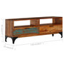 Voir la diapositive 6 : VIDAXL Meuble TV 118x35x45 cm Bois de recuperation massif
