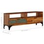 Voir la diapositive 6 : VIDAXL Meuble TV 118x35x45 cm Bois de recuperation massif