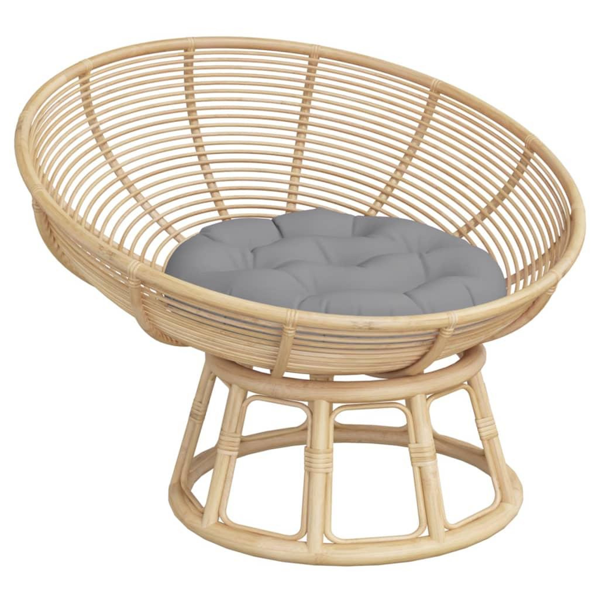 Voir la diapositive 3 : VIDAXL Coussin rond gris Ø 60 x11 cm tissu oxford