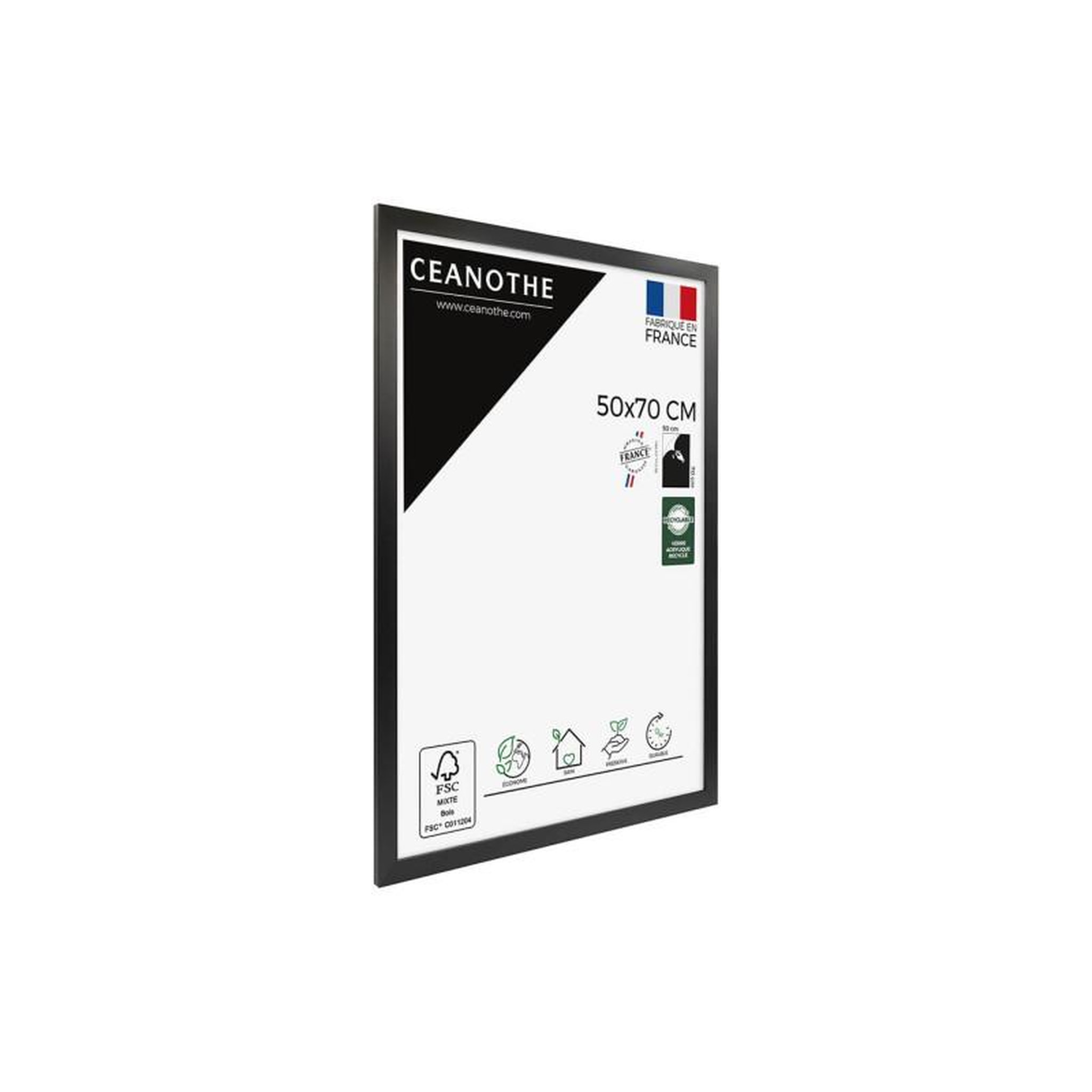 Voir la diapositive 2 : CEANOTHE Cadre Ceanothe CADRE 50X70 ETERNEL NOIR