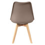 Voir la diapositive 5 : Paris Prix Lot de 4 Chaises Scandinave  Coquil  81cm Taupe