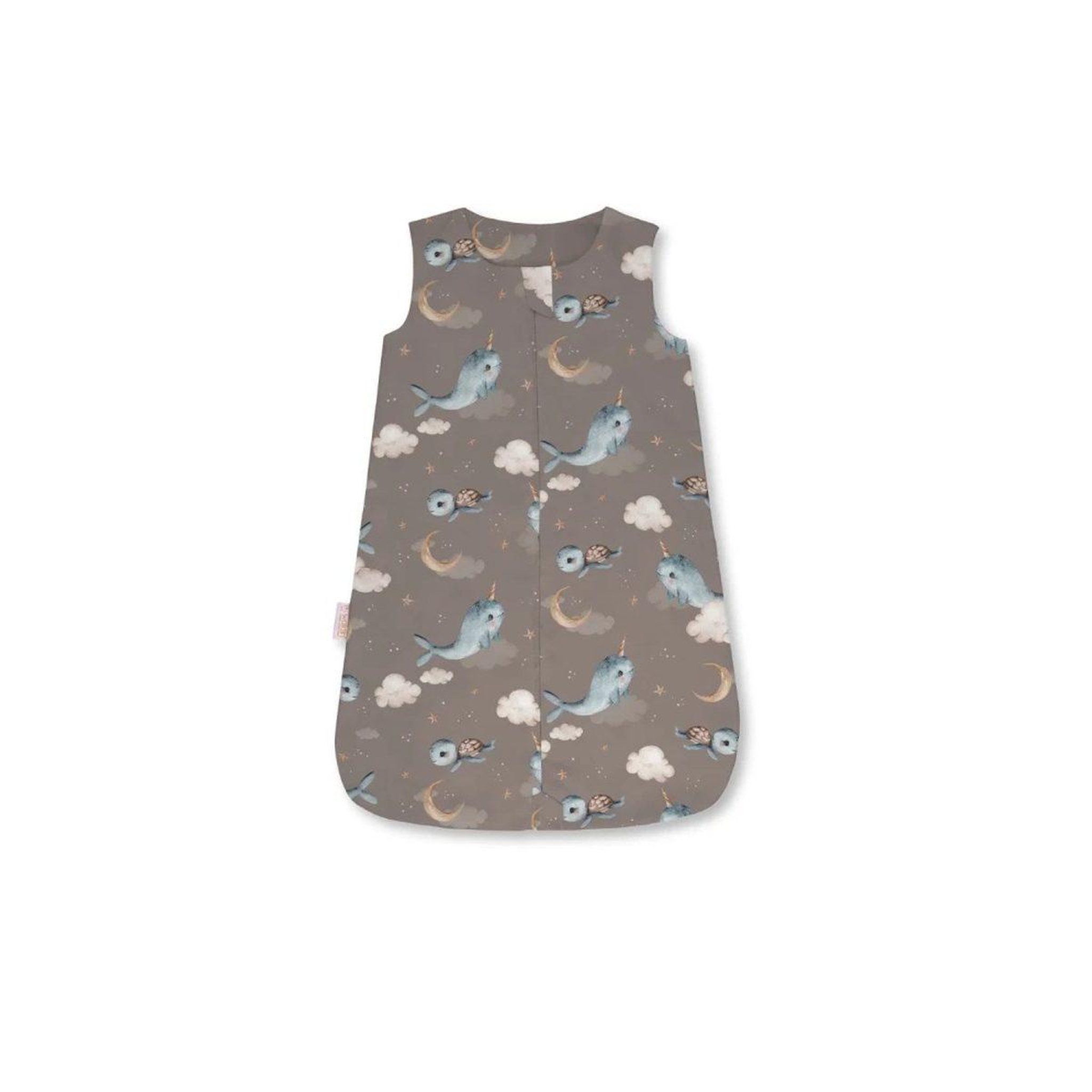 WALDIN Gigoteuse en bambou 40 × 64 cm 0,5 TOG - taille S - motif baleine, brun