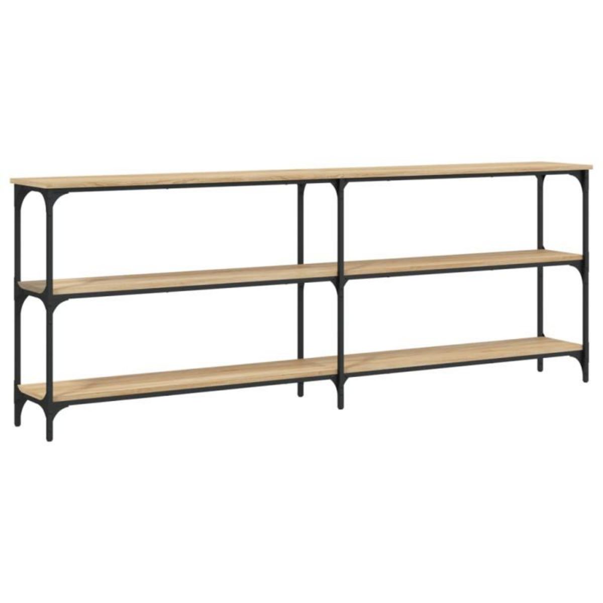 VIDAXL Table console chêne sonoma 200x29x75 cm bois d ingénierie