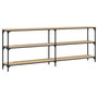 Voir la diapositive 6 : VIDAXL Table console chêne sonoma 200x29x75 cm bois d ingénierie