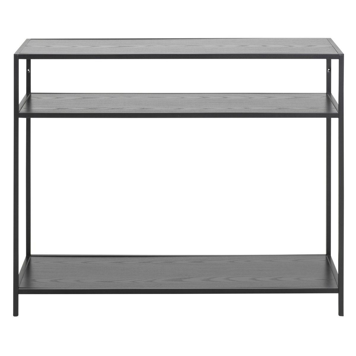 TOILINUX Console Sireine 3 étages en MDF et Métal - Noir