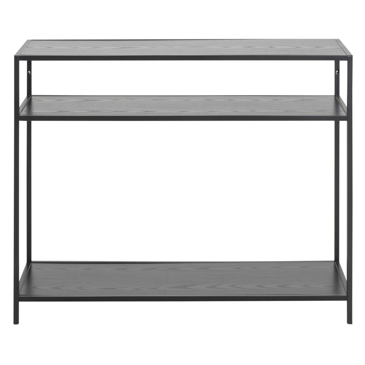 TOILINUX Console Sireine 3 étages en MDF et Métal - Noir