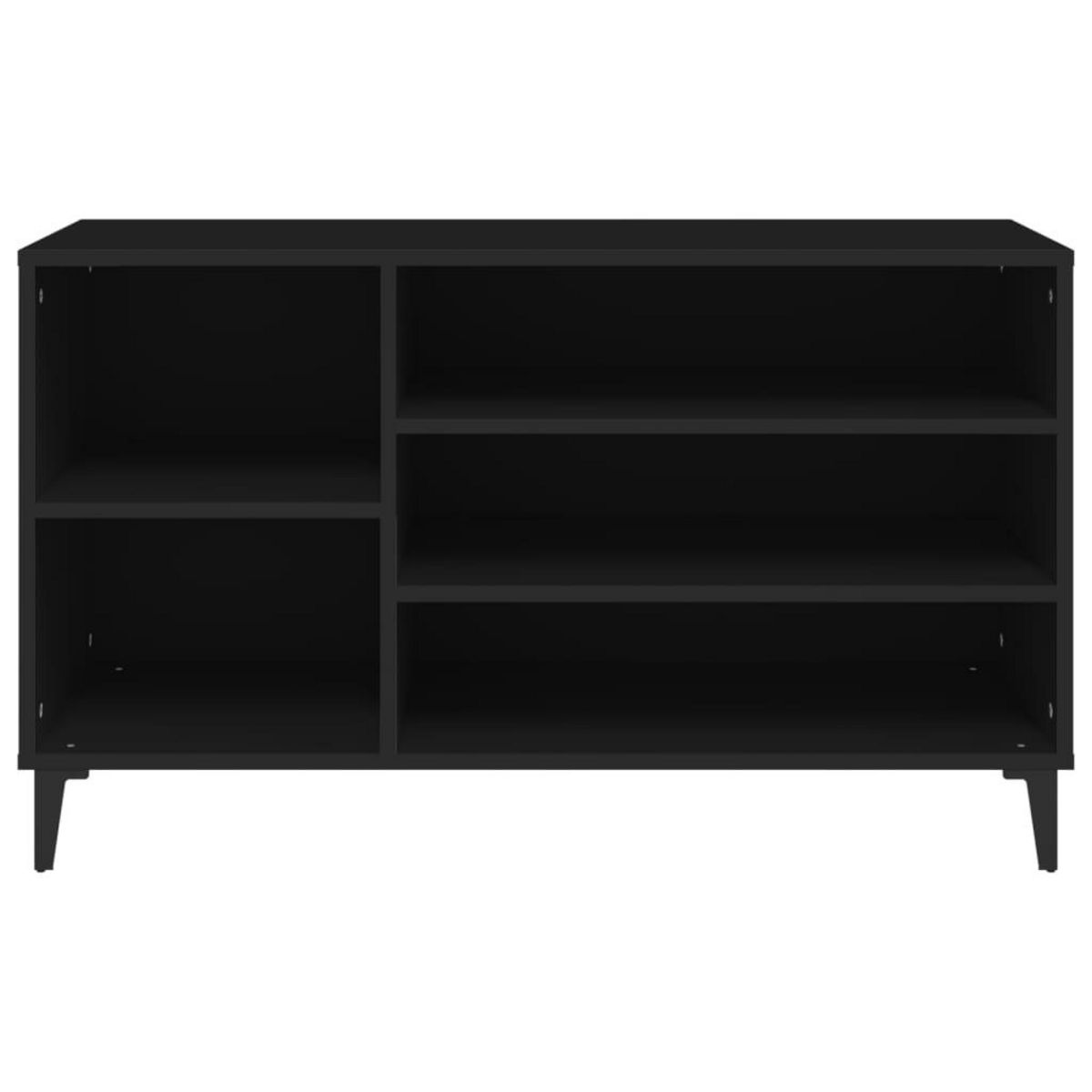 VIDAXL Armoire a chaussures Noir 102x36x60 cm Bois d'ingenierie