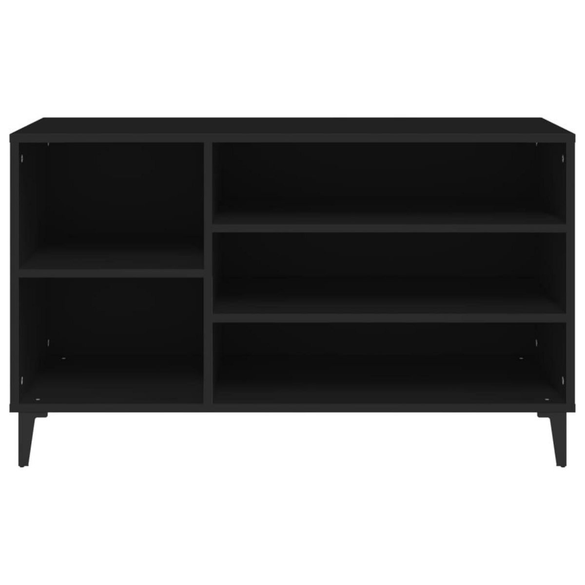 VIDAXL Armoire a chaussures Noir 102x36x60 cm Bois d'ingenierie