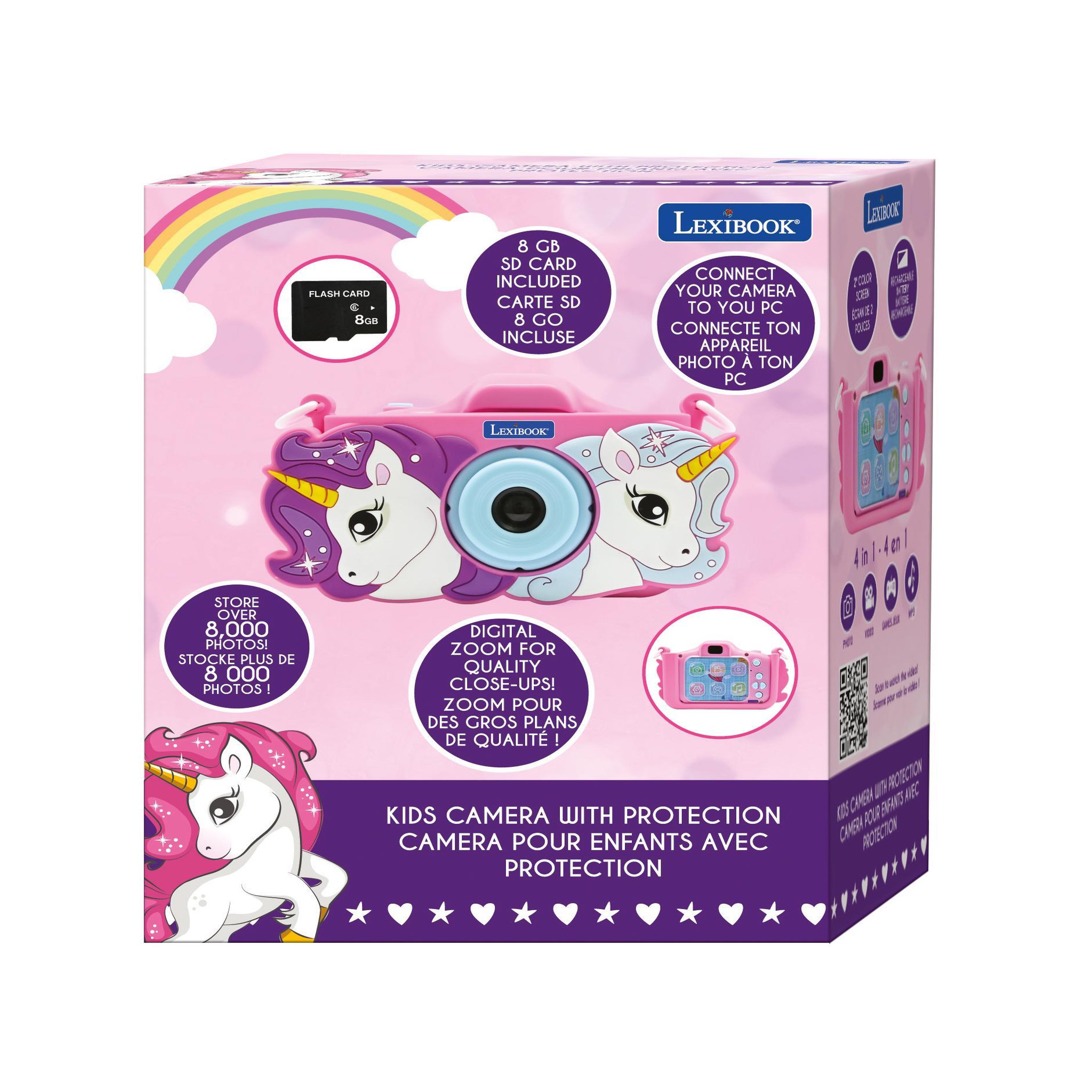 Voir la diapositive 6 : Lexibook Camera avec protection Licorne
